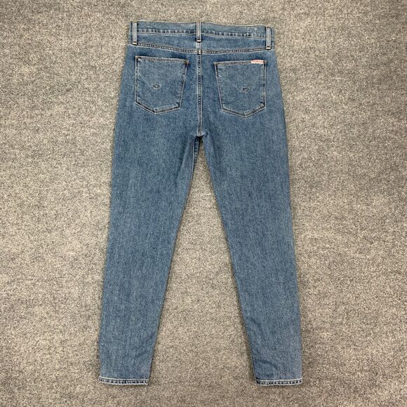 Hudson Jeans Womens 29 Blue Denim Button Fly Blair Super Skinny Cotton Blend - Picture 7 of 13